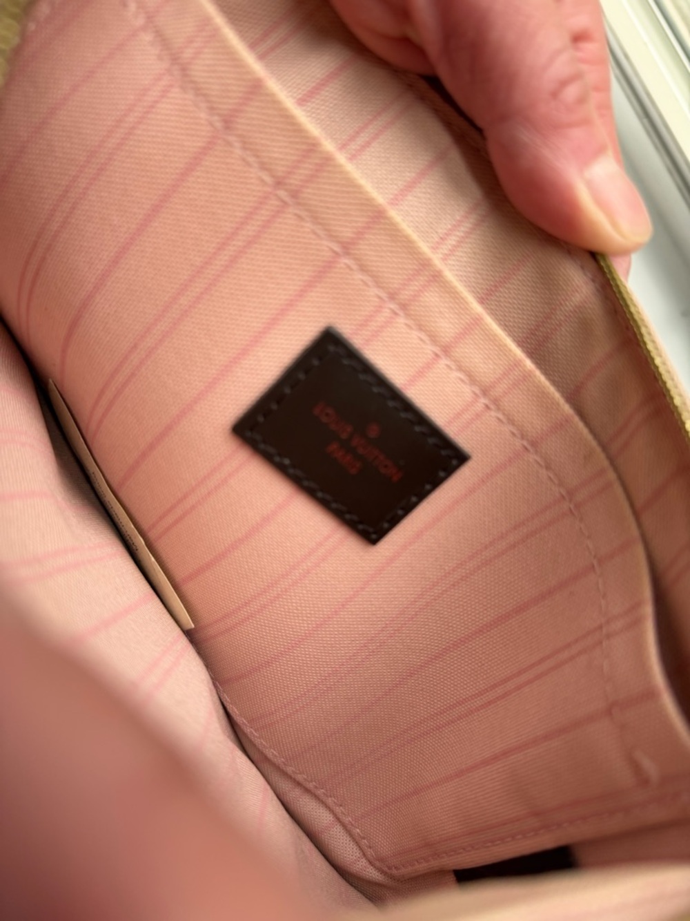 Louis Vuitton Brown Damier Ebene Wristlet Pouch - Picture 3 of 8